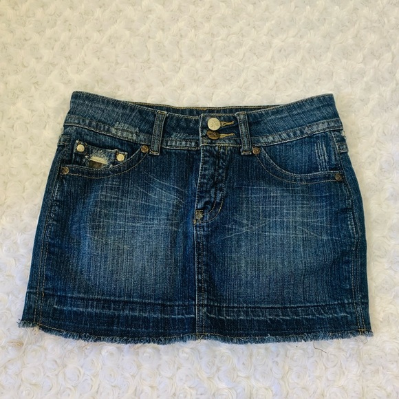 Dresses & Skirts - Sexy Mini Jean Skirt w/ Camo